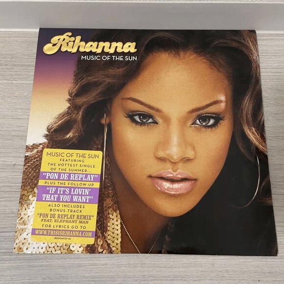 Rihanna - Music Of The Sun Rih-Issue Exclusive  Yellow Colored Vinyl 2LP - Picture 1 of 2
